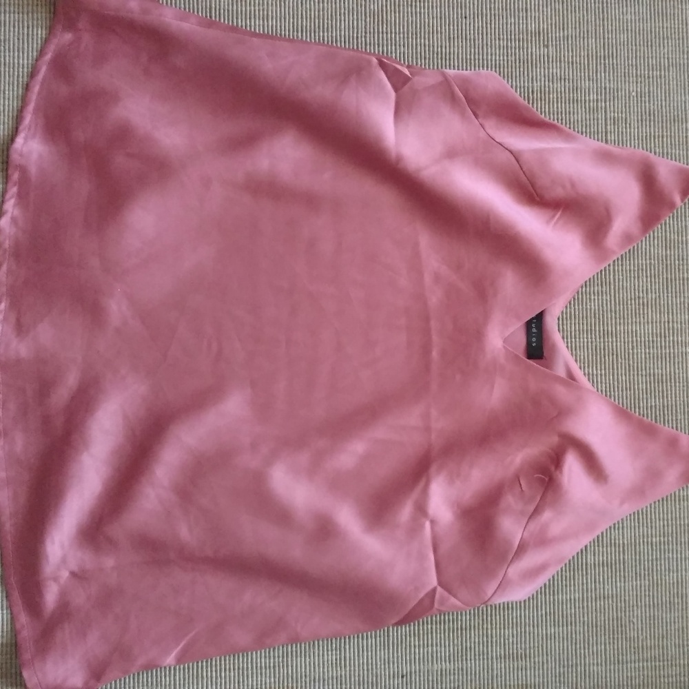 Pink Low Cut Sexy Spaghetti Strap Top